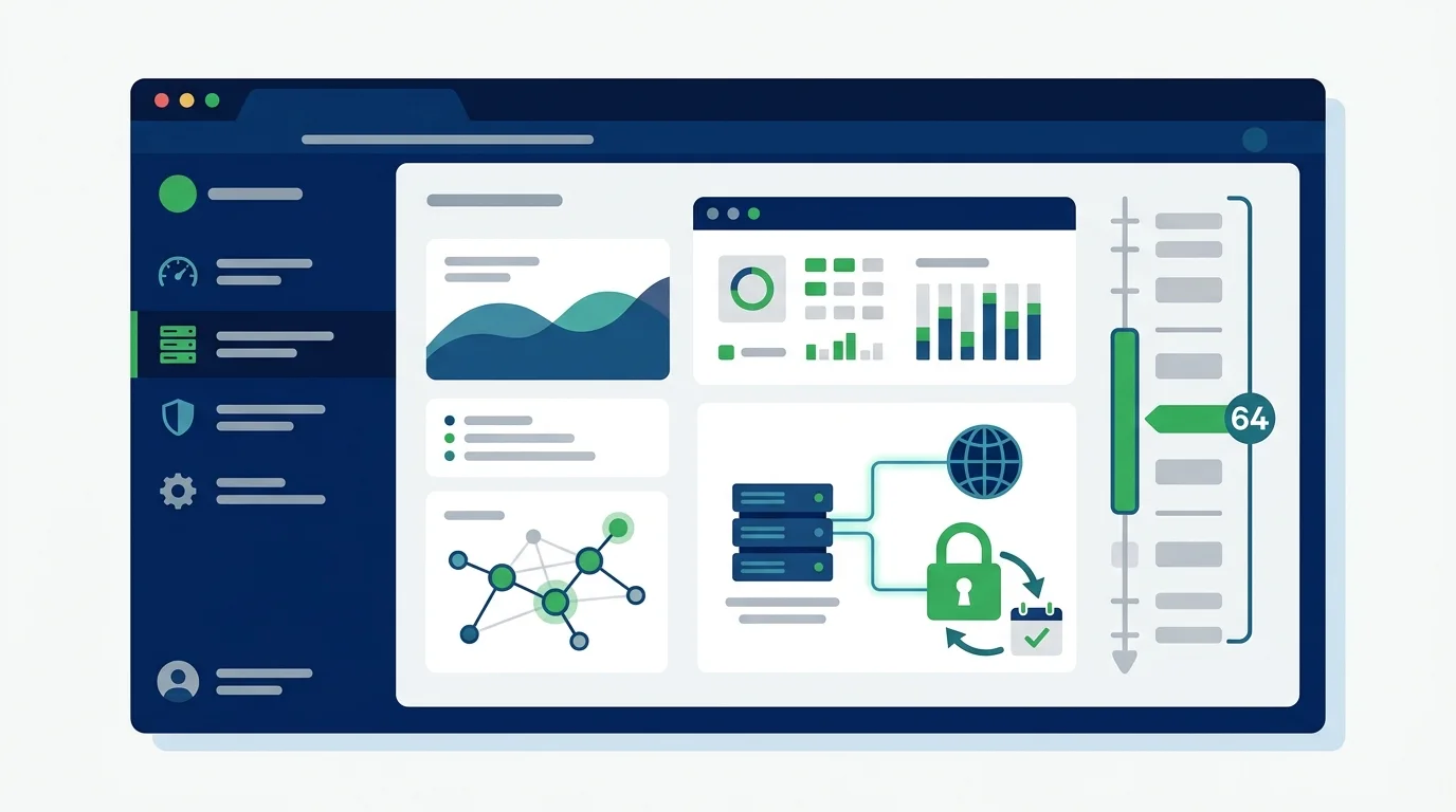 Schermata di configurazione di un server web per la gestione dei certificati digitali