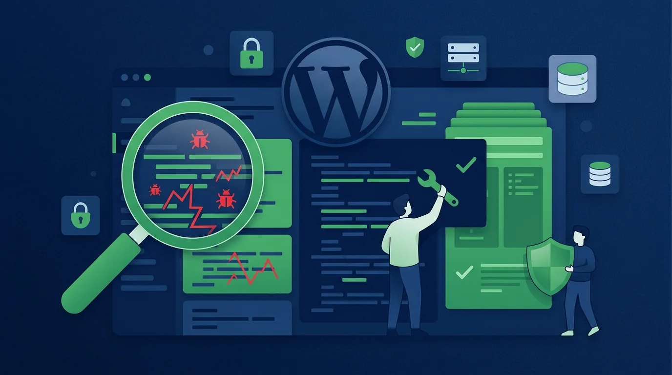 Codice di programmazione su schermo che rappresenta la sicurezza di un sito web